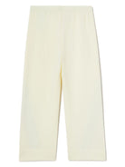 Pantaloni sportivi ampi per bambina Palm Angels Kids bianco con stampa - Rubino Kids