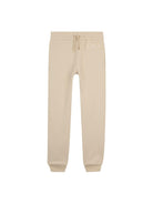 Pantaloni sportivi per bambina Chloé Kids beige con coulisse e logo - Rubino Kids