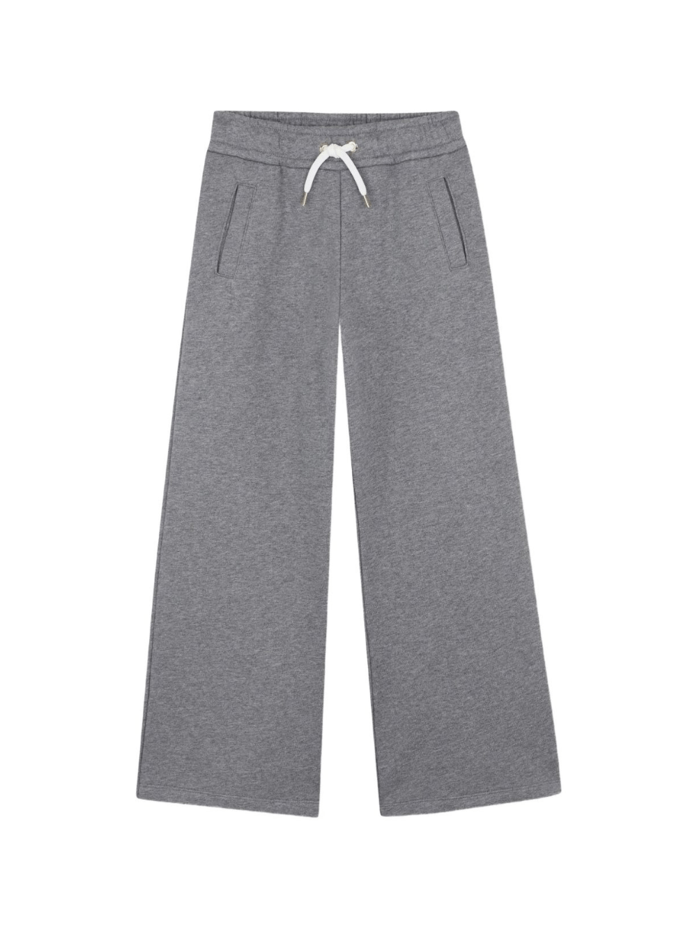 Pantaloni sportivi per bambina Chloé Kids grigi con vita con coulisse elasticizzata - Rubino Kids