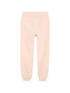 Pantaloni sportivi per bambina Chloé Kids rosa con coulisse e logo - Rubino Kids