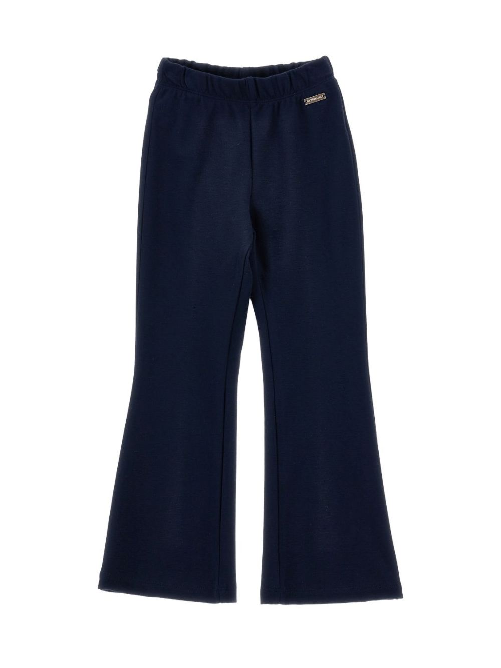 Pantaloni sportivi per bambina Monnalisa blu con dettaglio con logo frontale - Rubino Kids