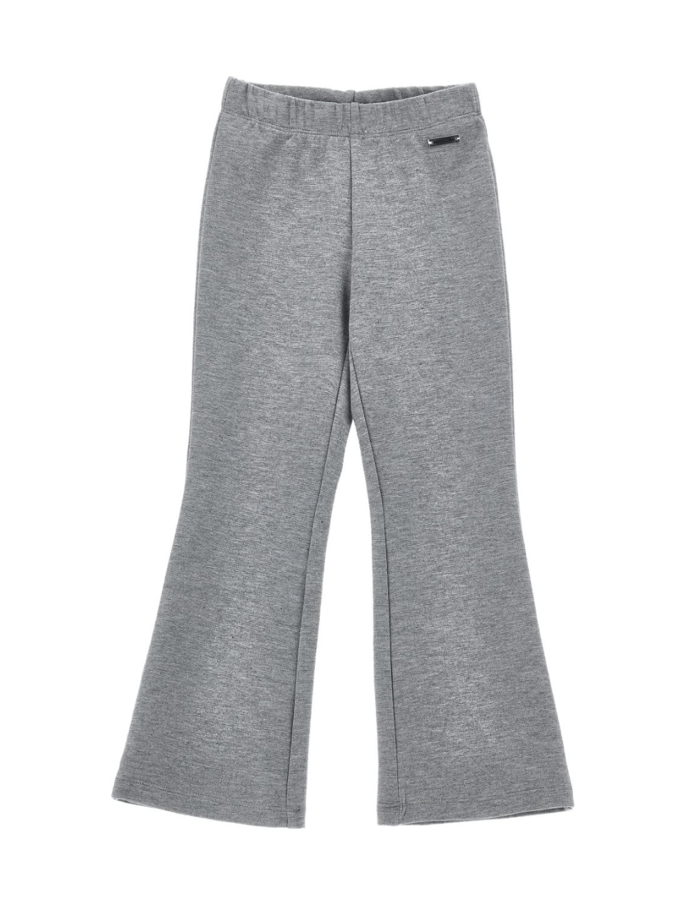 Pantaloni sportivi per bambina Monnalisa grigi con dettaglio logo - Rubino Kids