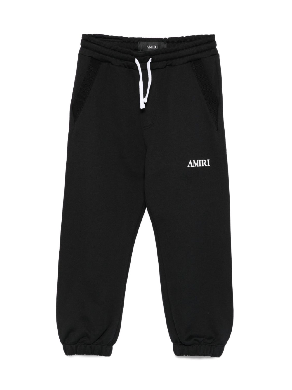 Pantaloni sportivi per bambino Amiri Kids neri con ricamo logo - Rubino Kids