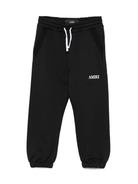 Pantaloni sportivi per bambino Amiri Kids neri con ricamo logo - Rubino Kids