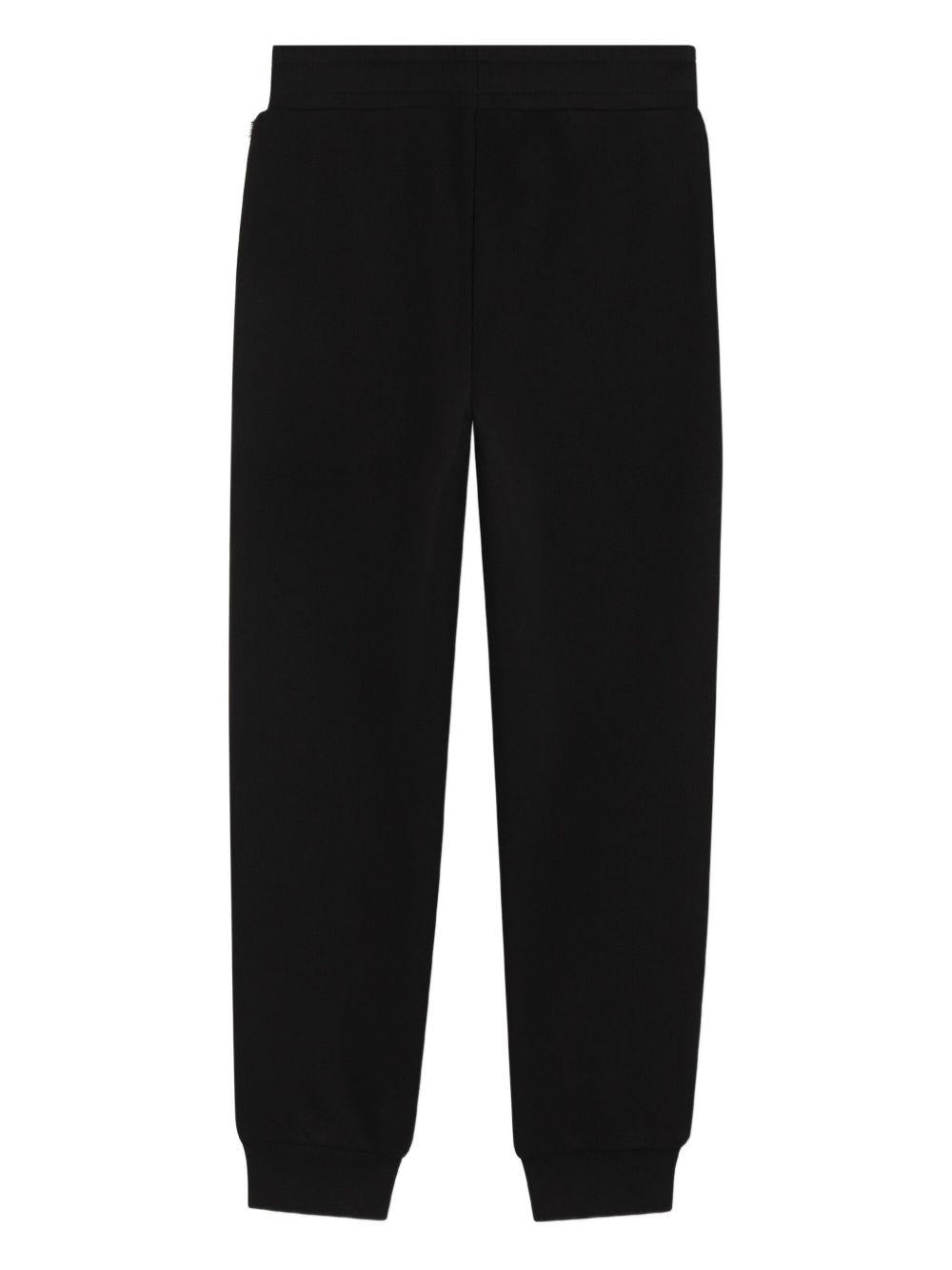 Pantaloni sportivi per bambino Boss kidswear neri con logo - Rubino Kids