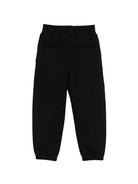 Pantaloni sportivi per bambino Givenchy Kids neri con logo sul davanti - Rubino Kids