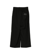 Pantaloni sportivi per bambino John Richmond Junior neri con vita elasticizzata - Rubino Kids