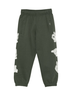 Pantaloni sportivi per bambino Molo verdi con elastico in vita