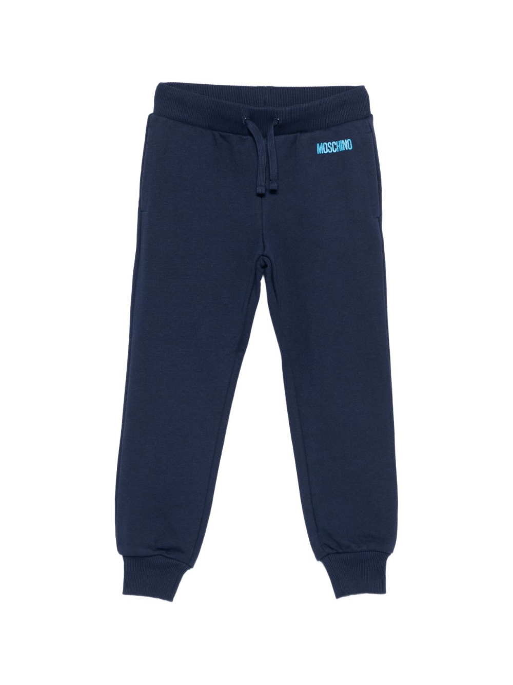 Pantaloni sportivi per bambino Moschino Kids blu con logo - Rubino Kids