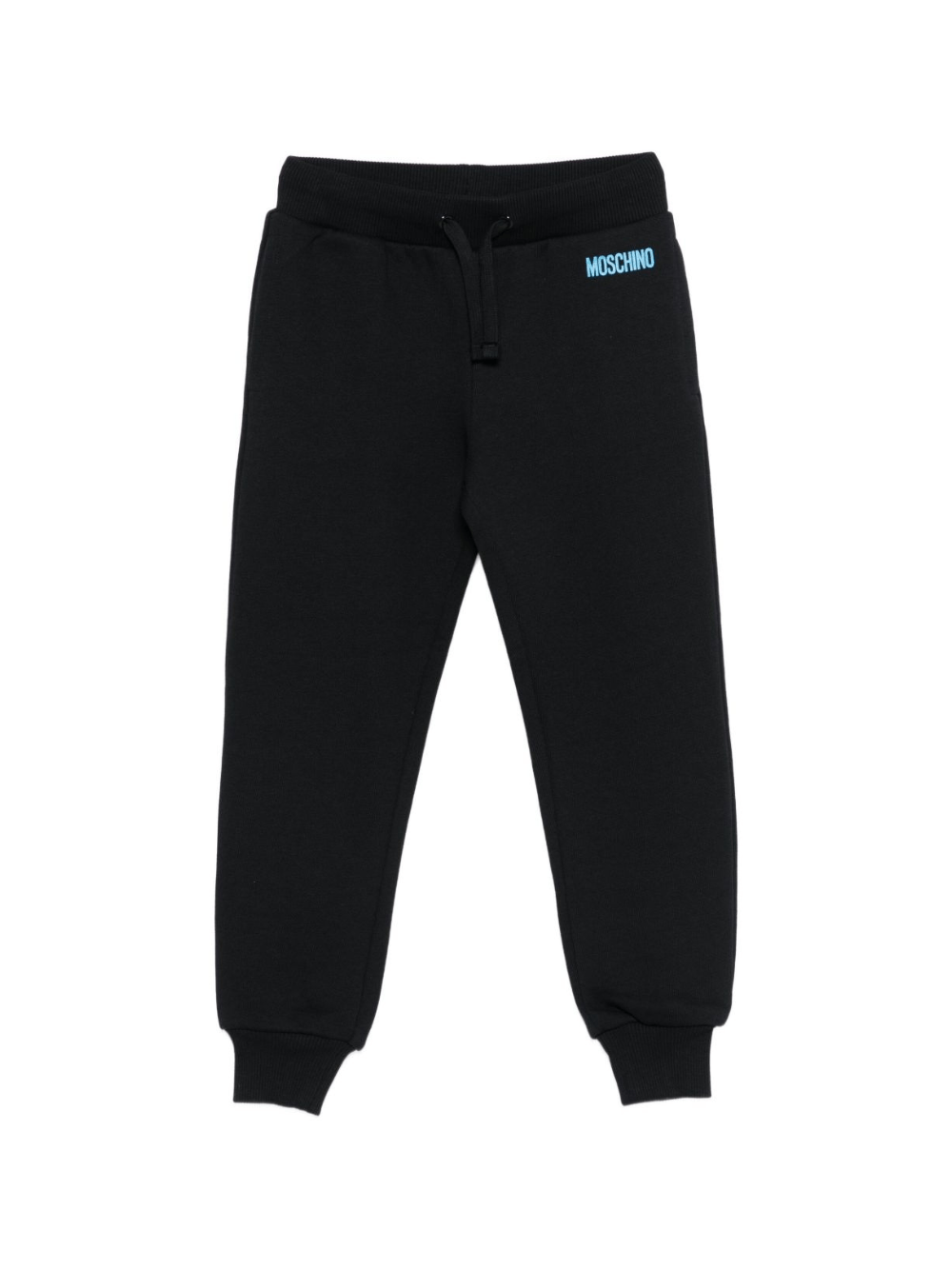 Pantaloni sportivi per bambino Moschino Kids nero con logo - Rubino Kids