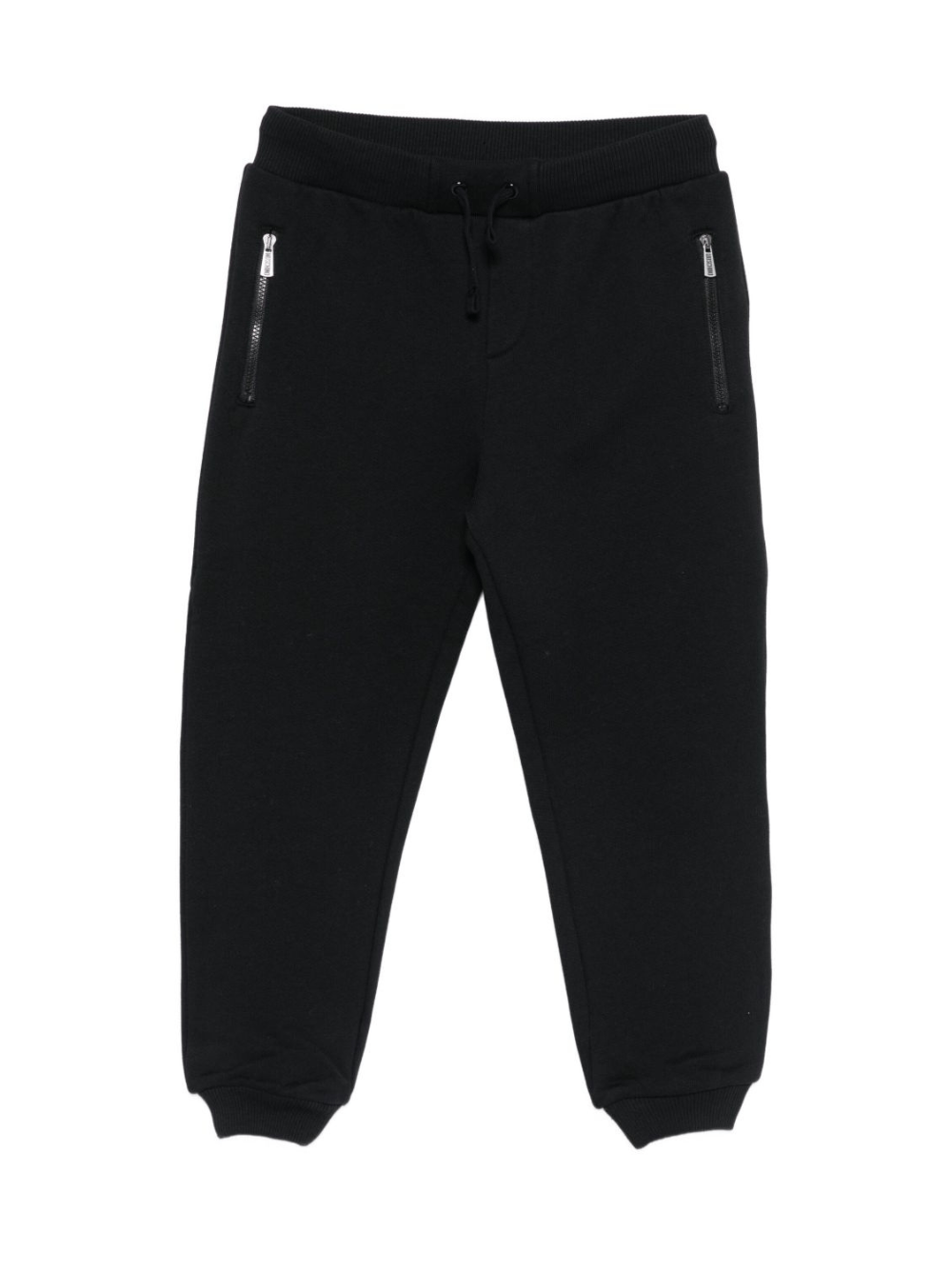 Pantaloni sportivi per bambino Moschino Kids nero con stampa Teddy Bear - Rubino Kids