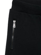 Pantaloni sportivi per bambino Moschino Kids nero con stampa Teddy Bear - Rubino Kids