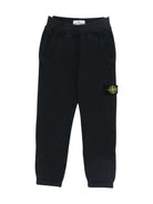 Pantaloni sportivi per bambino Stone Island Junior blu con motivo bussola - Rubino Kids