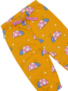 Pantaloni sportivi per neonata Stella McCartney Kids arancione con stampa coccinelle all - over - Rubino Kids