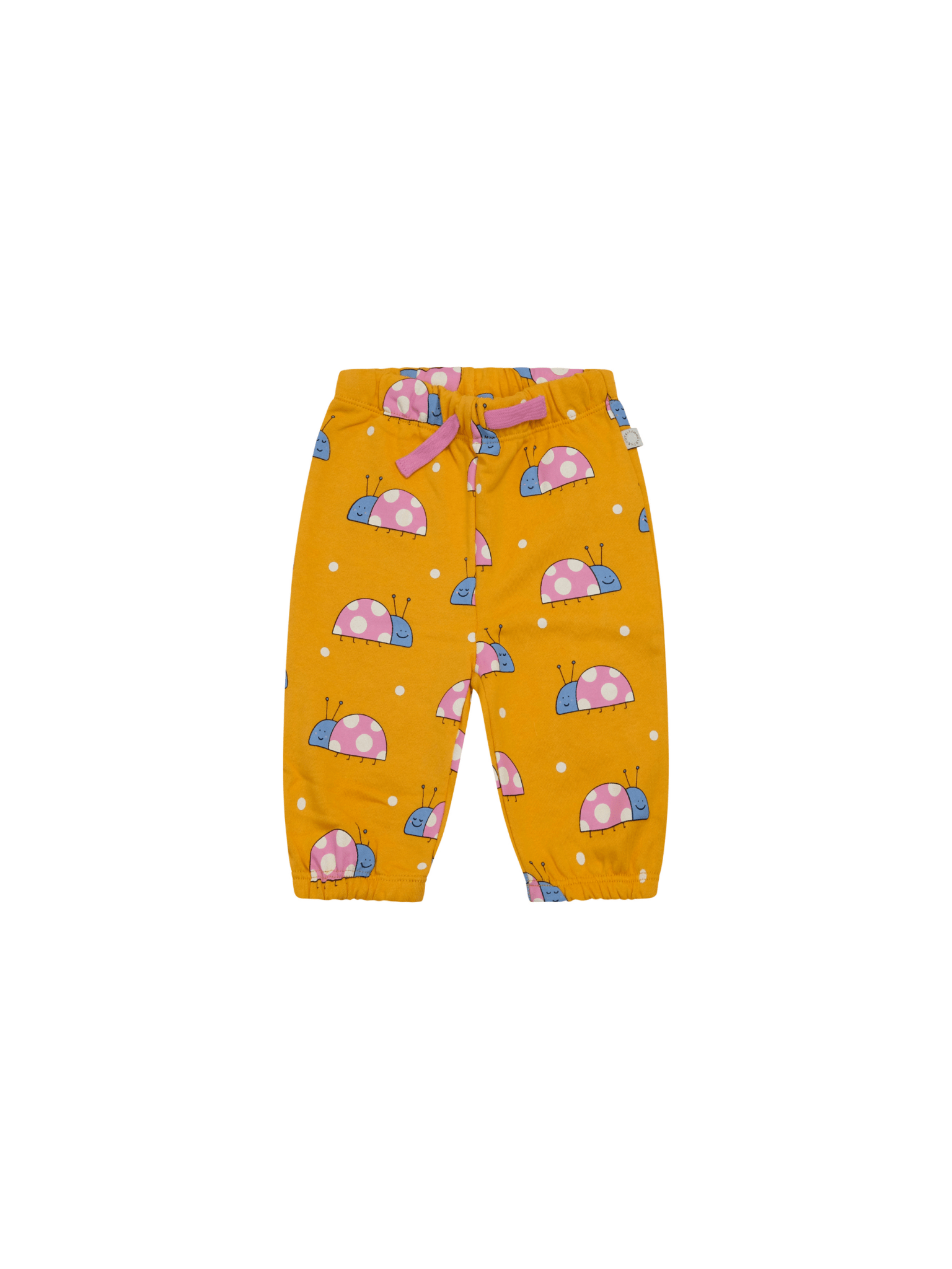 Pantaloni sportivi per neonata Stella McCartney Kids arancione con stampa coccinelle all - over - Rubino Kids