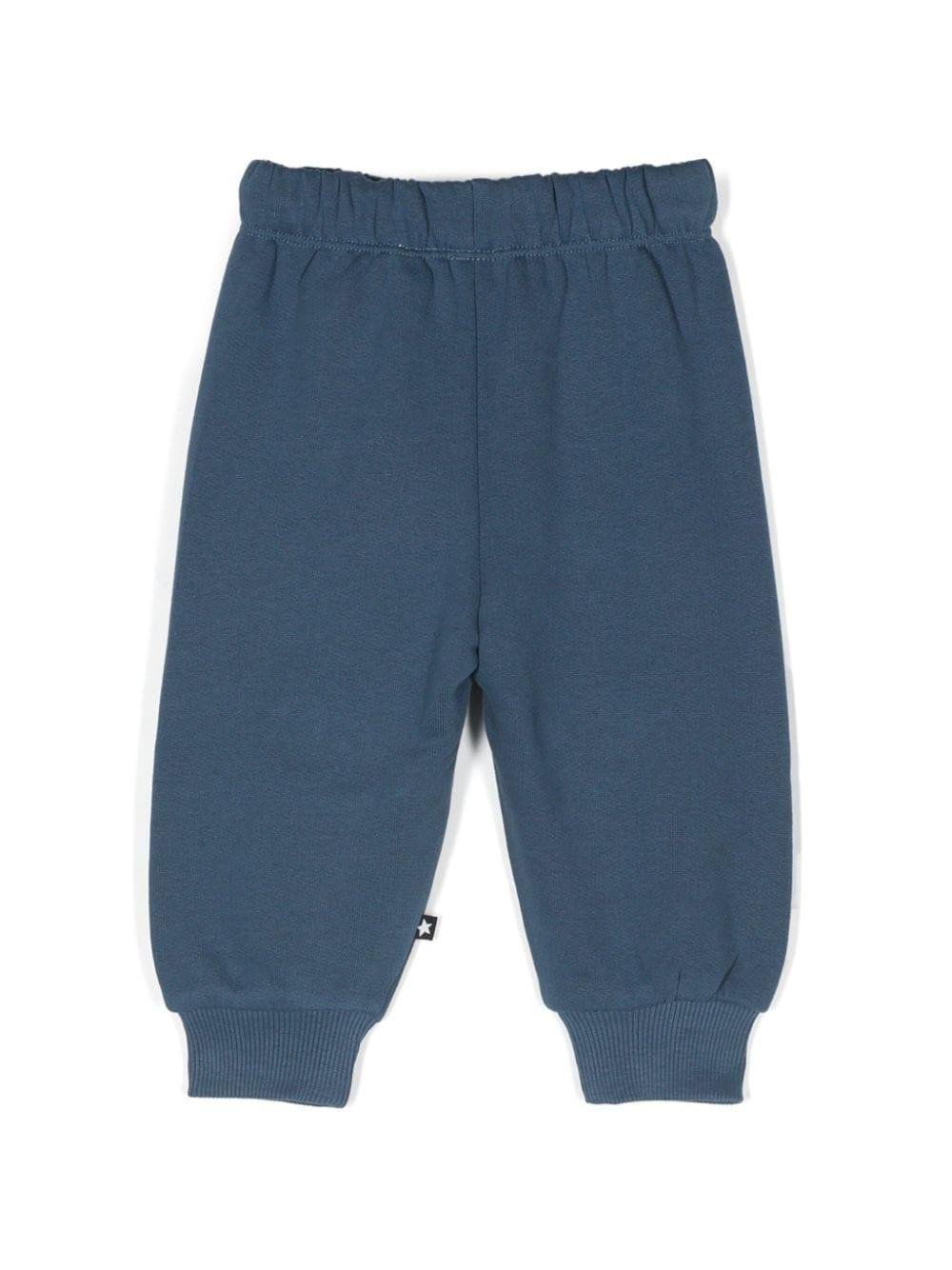 Pantaloni sportivi per neonato Molo blu con dettaglio orsetto sulle ginocchia - Rubino Kids