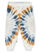Pantaloni sportivi per neonato Molo Simeon bianco con stampa tie dye - Rubino Kids