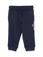 Pantaloni sportivi per neonato Trussardi Junior blu con vita con coulisse elasticizzata - Rubino Kids