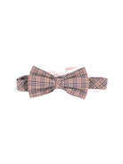 Papillon per bambino Burberry Kids beige con caratteristico motivo a quadri - Rubino Kids