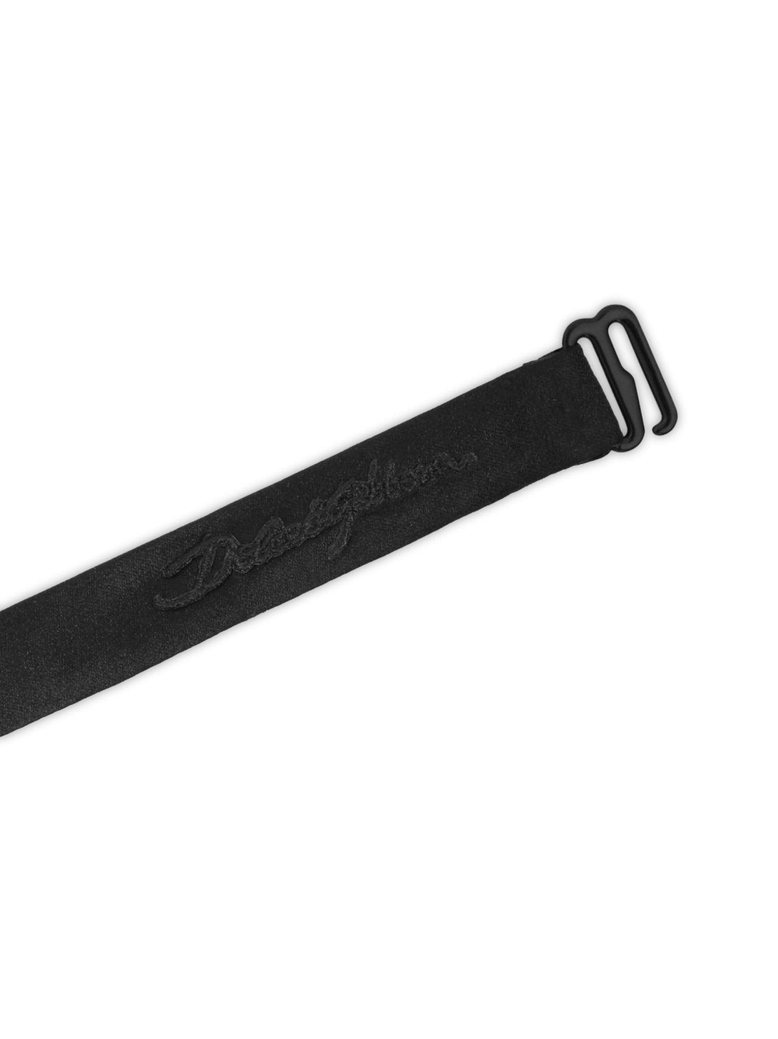 Papillon per bambino Dolce & Gabbana Kids nero con logo tono su tono - Rubino Kids