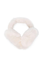 Paraorecchie per bambina MC2 Saint Barth Kids bianco con esterno in shearling - Rubino Kids