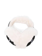 Paraorecchie per bambina MC2 Saint Barth Kids bianco con esterno in shearling - Rubino Kids