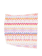 Pareo per bambina Missoni Kids multicolor con design a zig - zag - Rubino Kids
