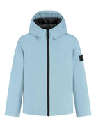 Parka per bambino Stone Island Junior azzurro con cappuccio - Rubino Kids
