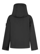 Parka per bambino Stone Island Junior nero con cappuccio - Rubino Kids