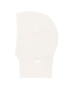 Tartine Et Chocolat white baby balaclava with pompom detail