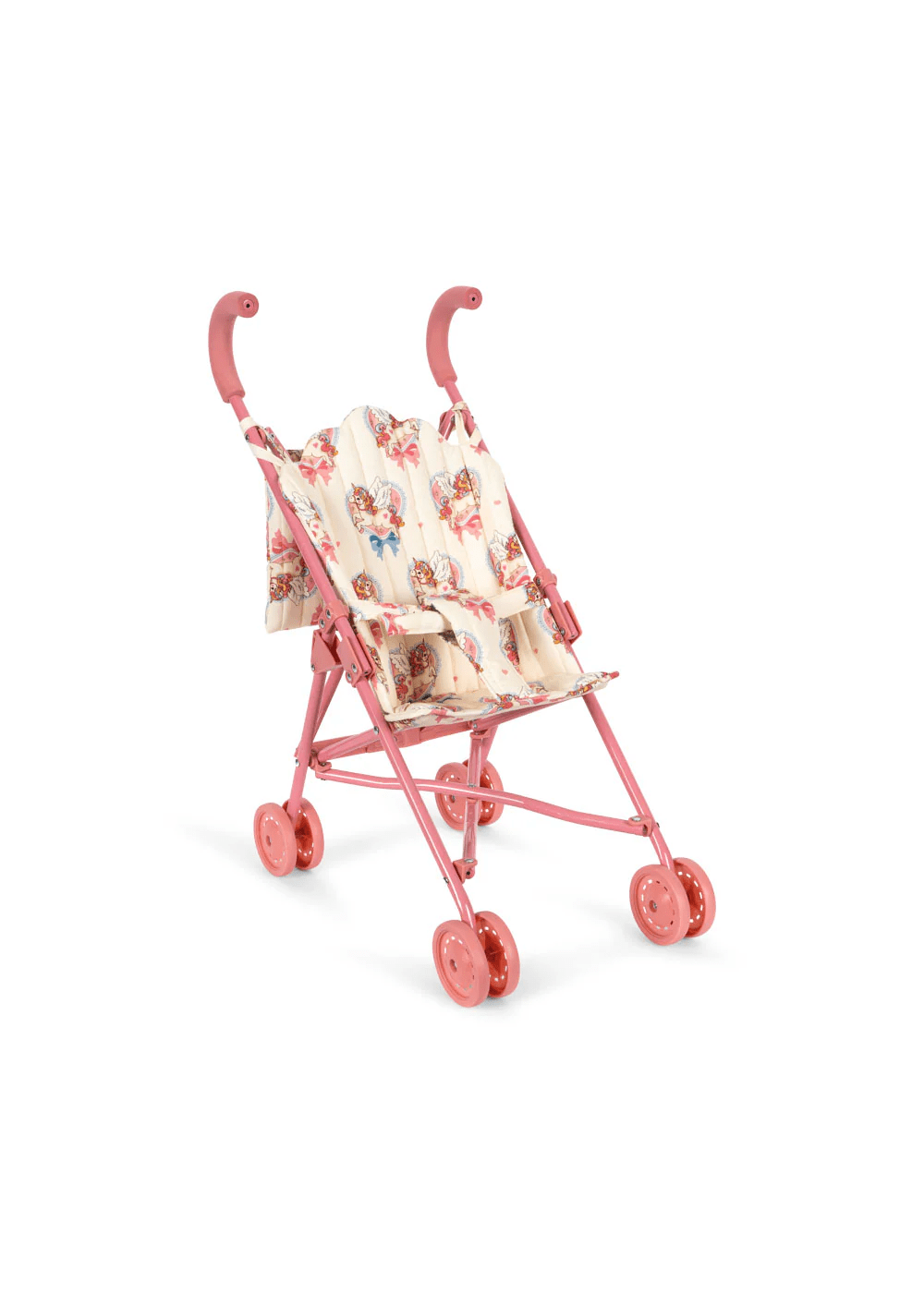 Passeggino per bambole per bambina Konges Sløjd multicolore con borsa portaoggetti - Rubino Kids