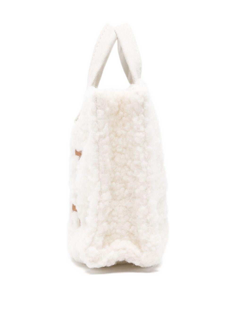 Phone Bag per bambina MC2 Saint Barth Kids bianca con dettaglio teddy - Rubino Kids