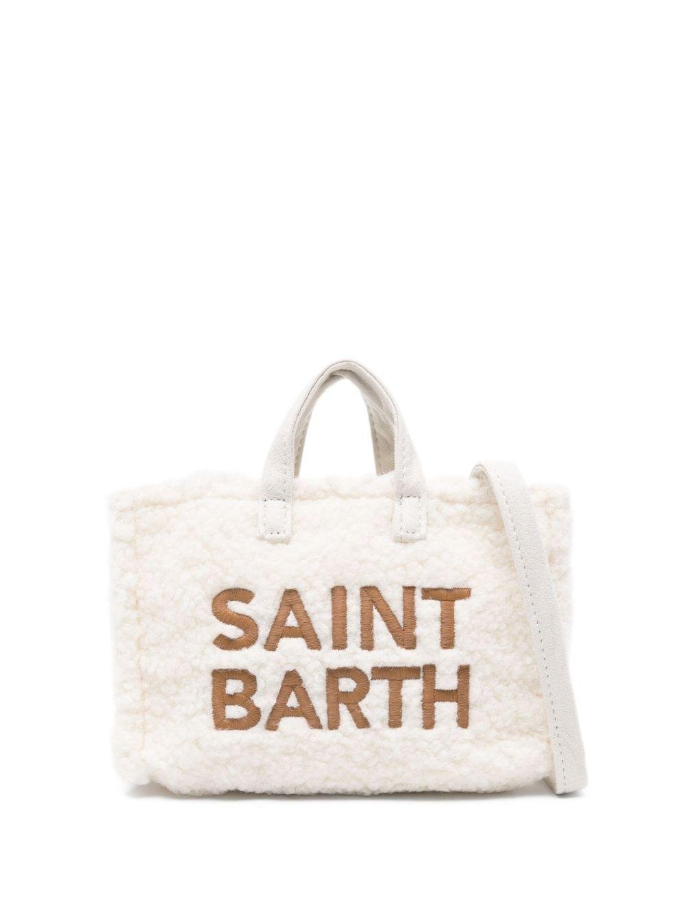 Phone Bag per bambina MC2 Saint Barth Kids bianca con dettaglio teddy - Rubino Kids