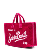 Phone Bag per bambina MC2 Saint Barth Kids fucsia con logo a contrasto ricamato - Rubino Kids
