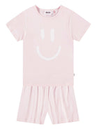 Pigiama per bambina Molo Luvis rosa con stampa smiley - Rubino Kids