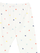 Pigiama per bambina Petit Bateau bianco con stampa gatto - Rubino Kids