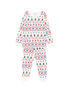 Pigiama per bambino Petit Bateau multicolore con motivo Fair Isle - Rubino Kids