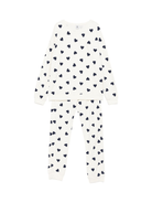 Pigiama per donna Petit Bateau bianco con stampa a cuore - Rubino Kids