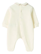 Pigiama per neonata Il Gufo crema con colletto a fiori - Rubino Kids