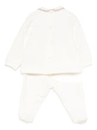 Pigiama per neonati Il Gufo bianco con ricamo animali sul davanti - Rubino Kids