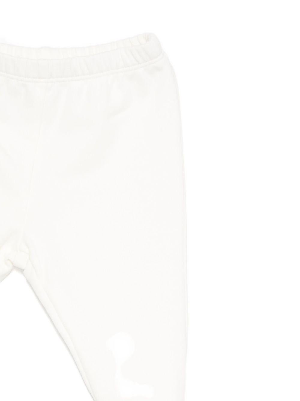 Pigiama per neonati Il Gufo bianco con ricamo animali sul davanti - Rubino Kids