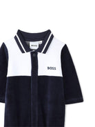 Pigiama per neonato BOSS Kidswear blu con stampa - Rubino Kids