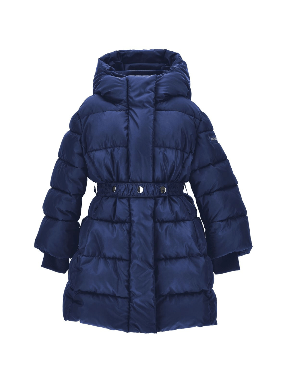 Piumino per bambina Monnalisa blu con cappuccio - Rubino Kids