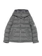 Piumino per bambini Moncler Enfant grigio con cappuccio - Rubino Kids