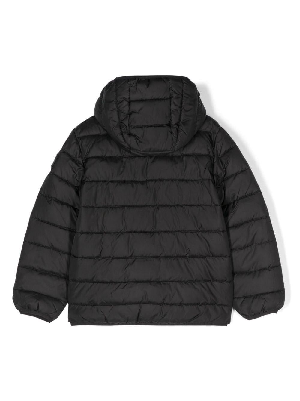 Piumino per bambino Calvin Klein Kids nero con ricamo logo sul petto - Rubino Kids