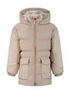 Piumino per bambino Eleventy Kids beige con motivo a spina di pesce - Rubino Kids