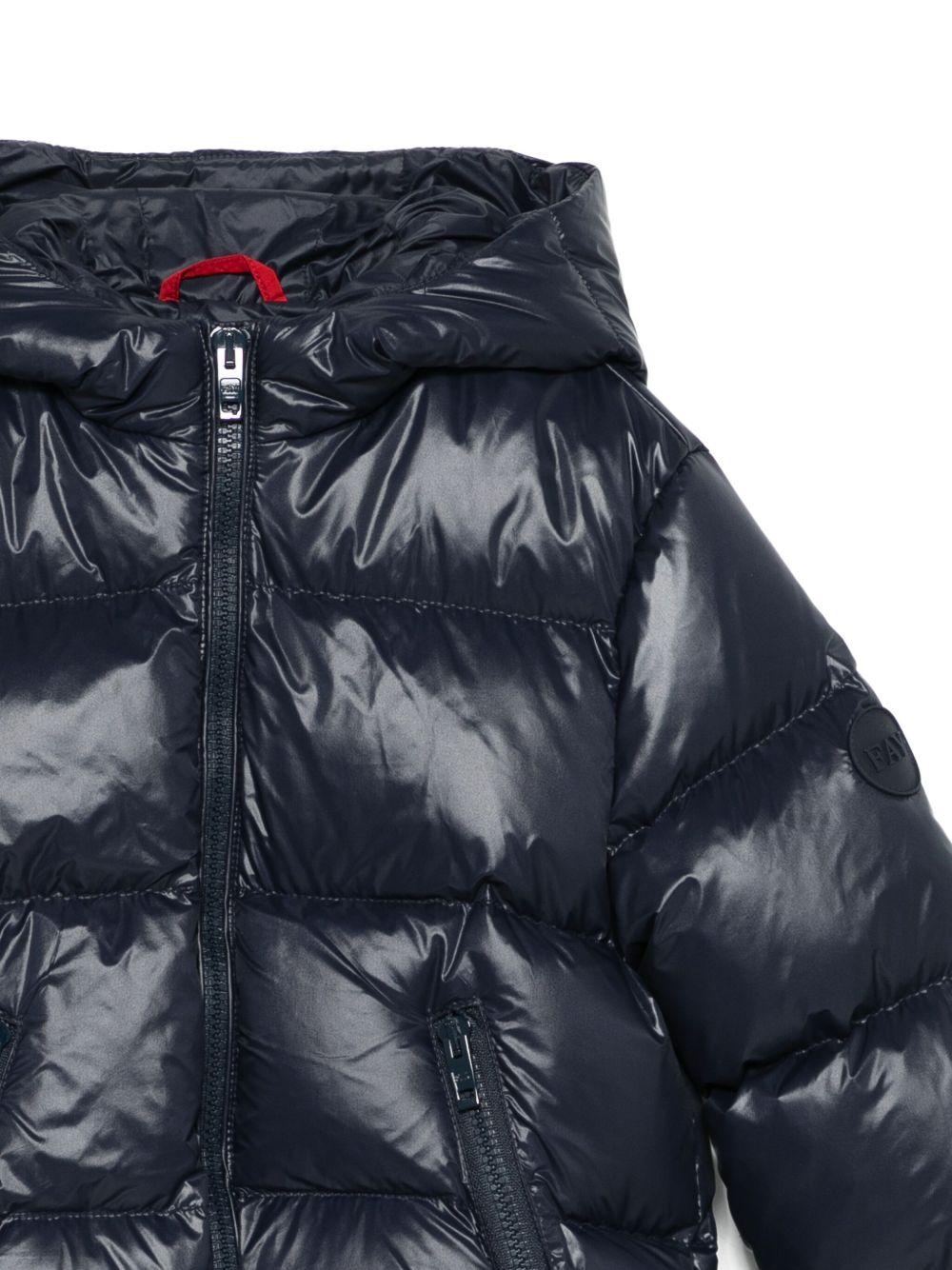Piumino per bambino Fay Kids blu con cappuccio - Rubino Kids
