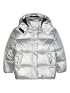 Piumino per bambino Karl Lagerfeld Kids grigio metallizzato - Rubino Kids