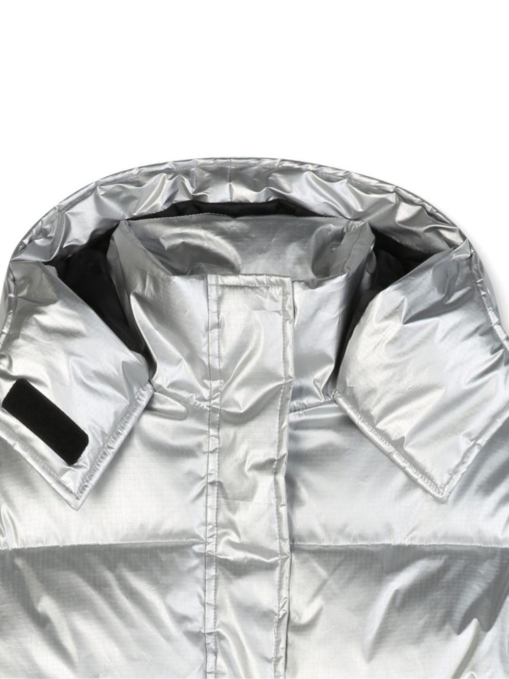 Piumino per bambino Karl Lagerfeld Kids grigio metallizzato - Rubino Kids