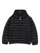 Piumino per bambino Save The Duck Kids nero con applicazione - Rubino Kids